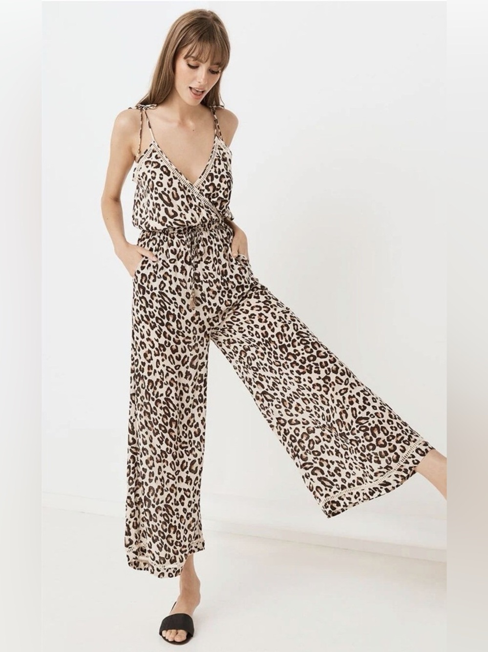 Spell bodhi leopard jumpsuit